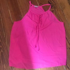 Pink tank top blouse